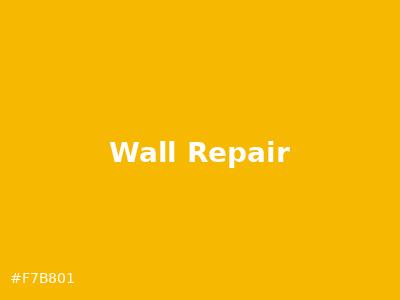 Before and after wall repair showing a hole patched smooth